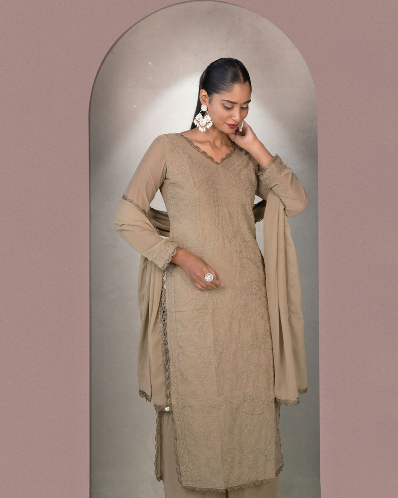 X-Lady launching chikankari embroidery 3 pic suit