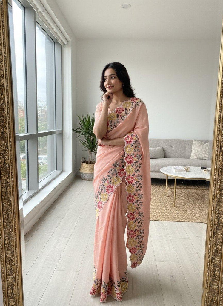 Party Wear Soft Star Georgette Saree