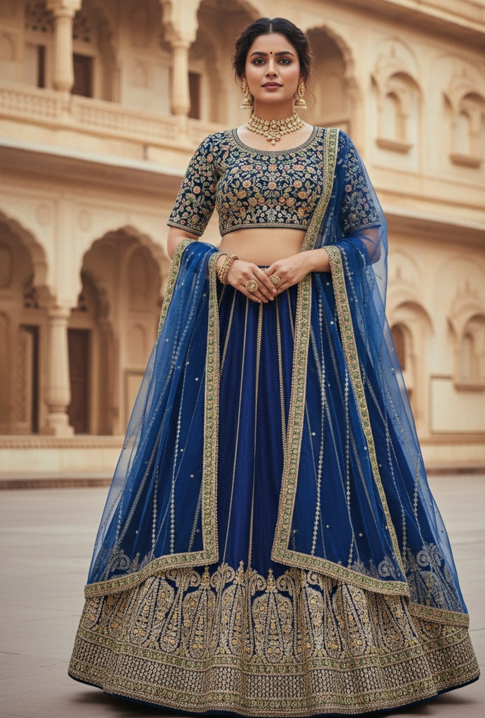 Premium Heavy Slub Silk Lehenga