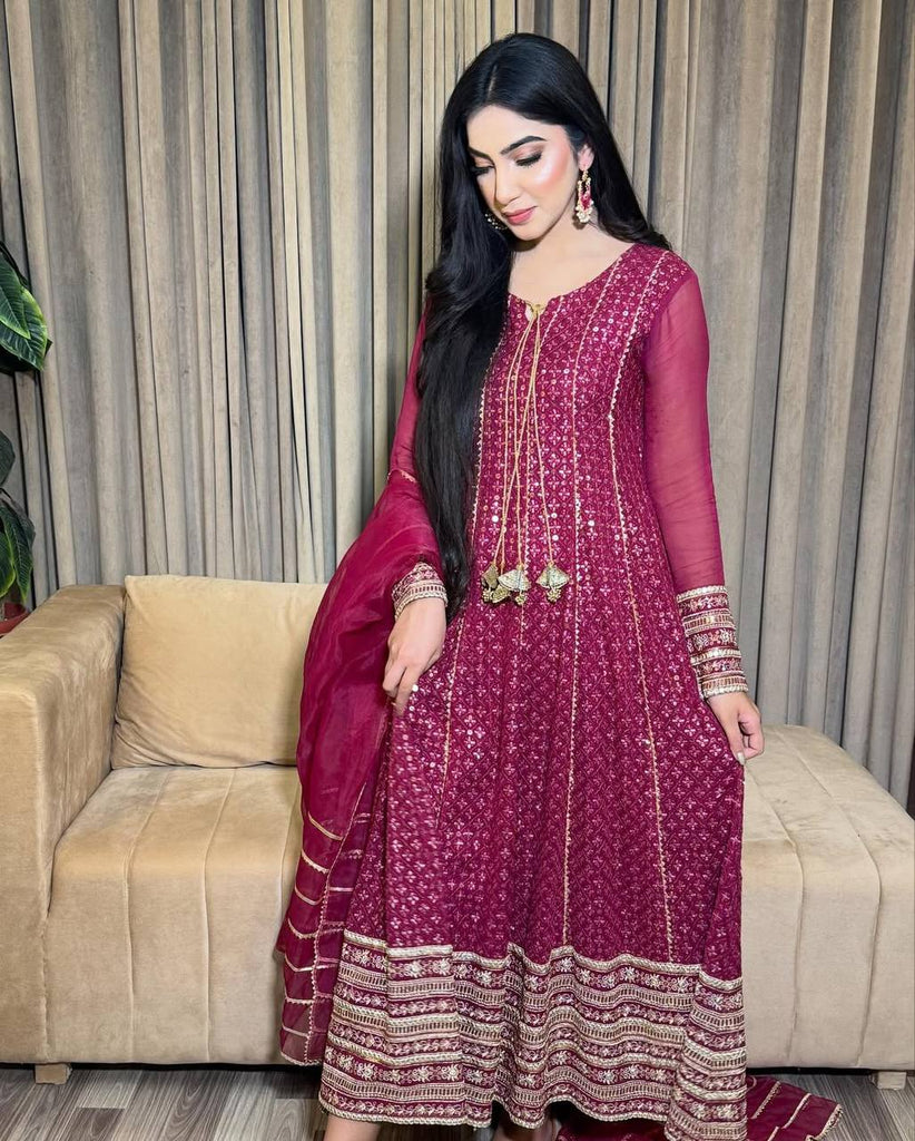 Designer Party Gowns Pent & Dupatta Set