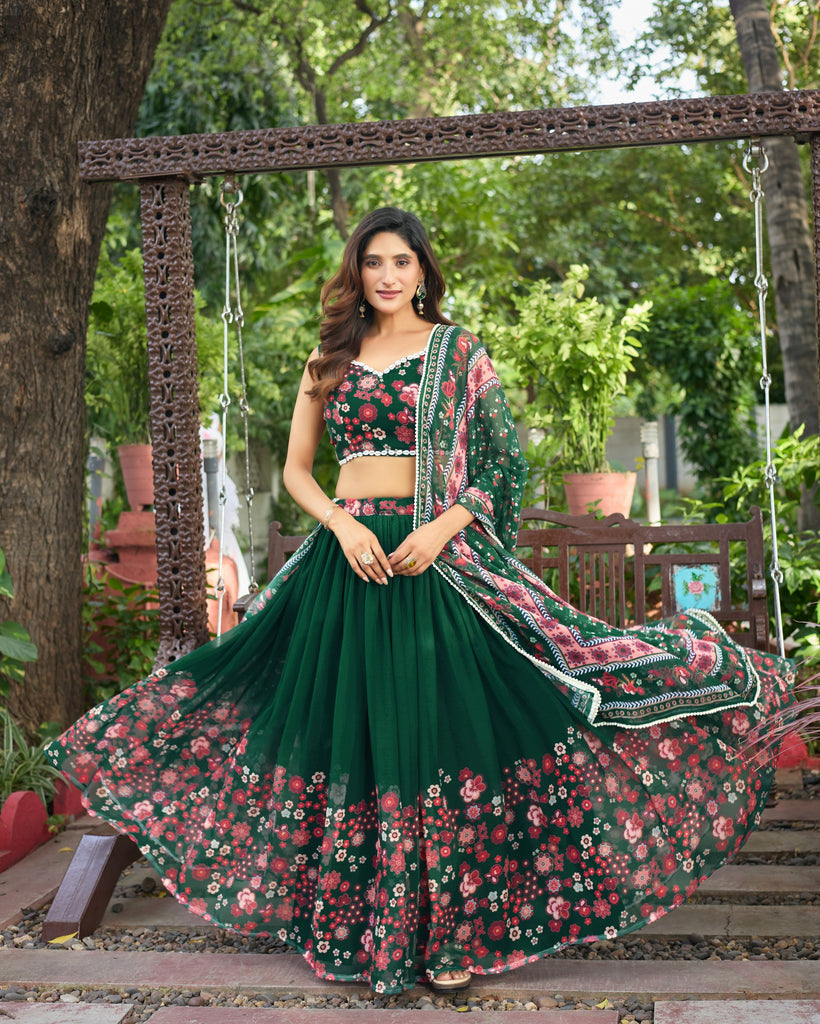 gorgeous floral lehenga