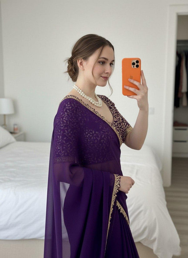 Party Wear Soft Rangoli Silk Saree