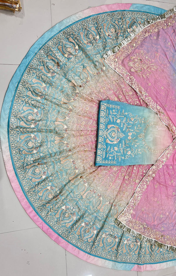 Heavy Boder work with Royal style work Lehenga 5 colour.