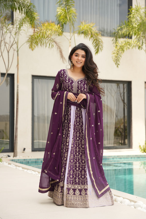 This Gown is luxury clothing Considered to be high quality Made by Zari & Sequins Embroidery
