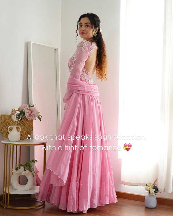 ANARKALI GOWN WITH ELEGANT DUPATTA