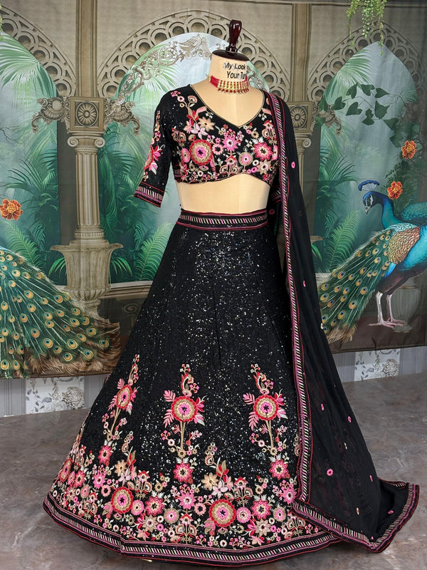 Launching 4 meter flared Fox Georgette Lehenga, Exceptional Quality with Can-Can and Canvas Layers, A Perfect Fusion of Glamour and Comfort*