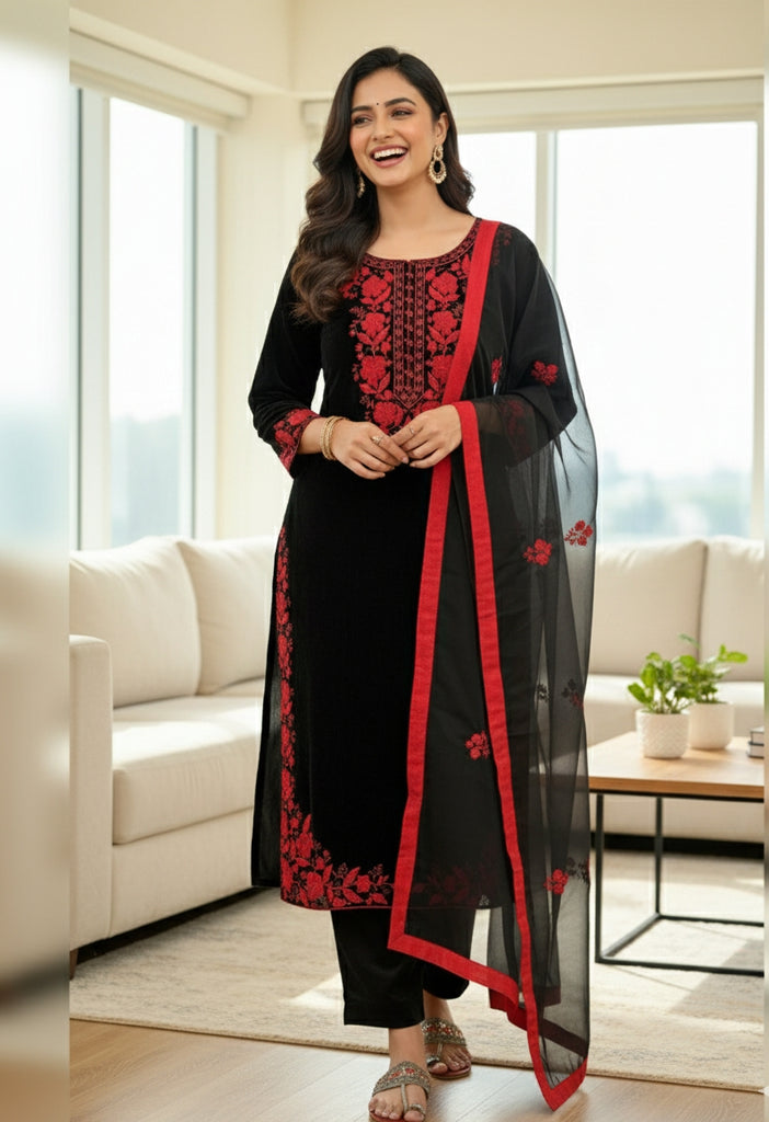 READYMADE TOP PLAZZO & DUPATTA