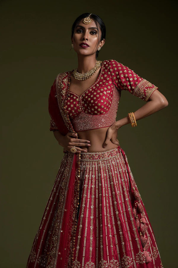 Steal the spotlight with this beautiful lehenga set