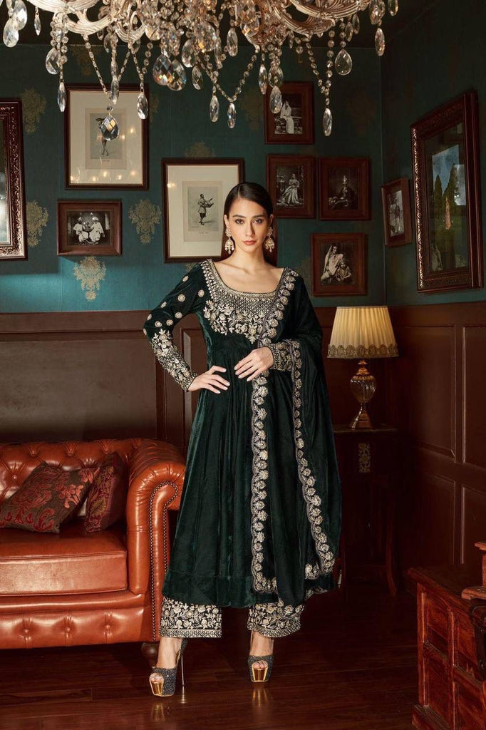 ANARKALI GOWN IN VELVET