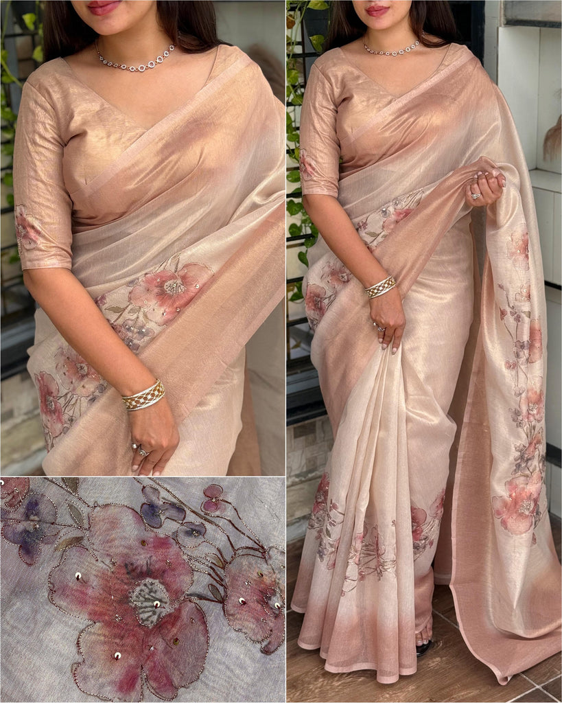 Pure taspa silk Saree