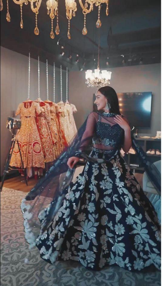 Celebrate the charm of Indian culture with this beautiful lehenga set