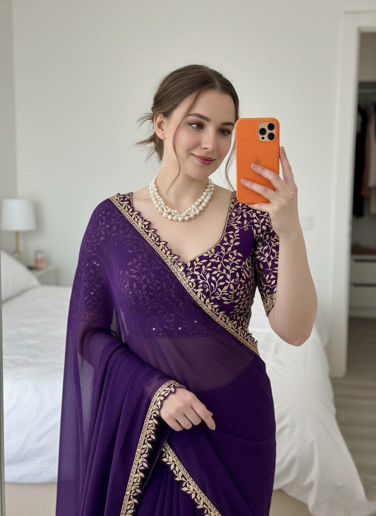 Party Wear Soft Rangoli Silk Saree