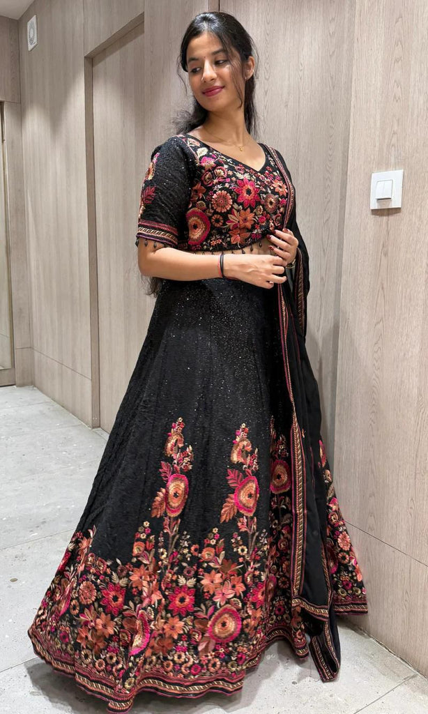 Launching 4 meter flared Fox Georgette Lehenga, Exceptional Quality with Can-Can and Canvas Layers, A Perfect Fusion of Glamour and Comfort*