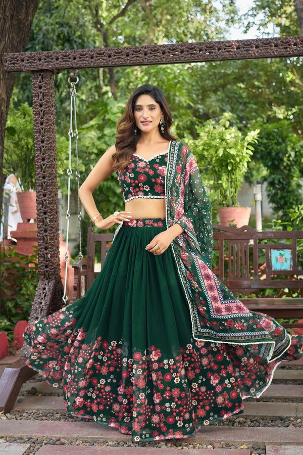 gorgeous floral lehenga
