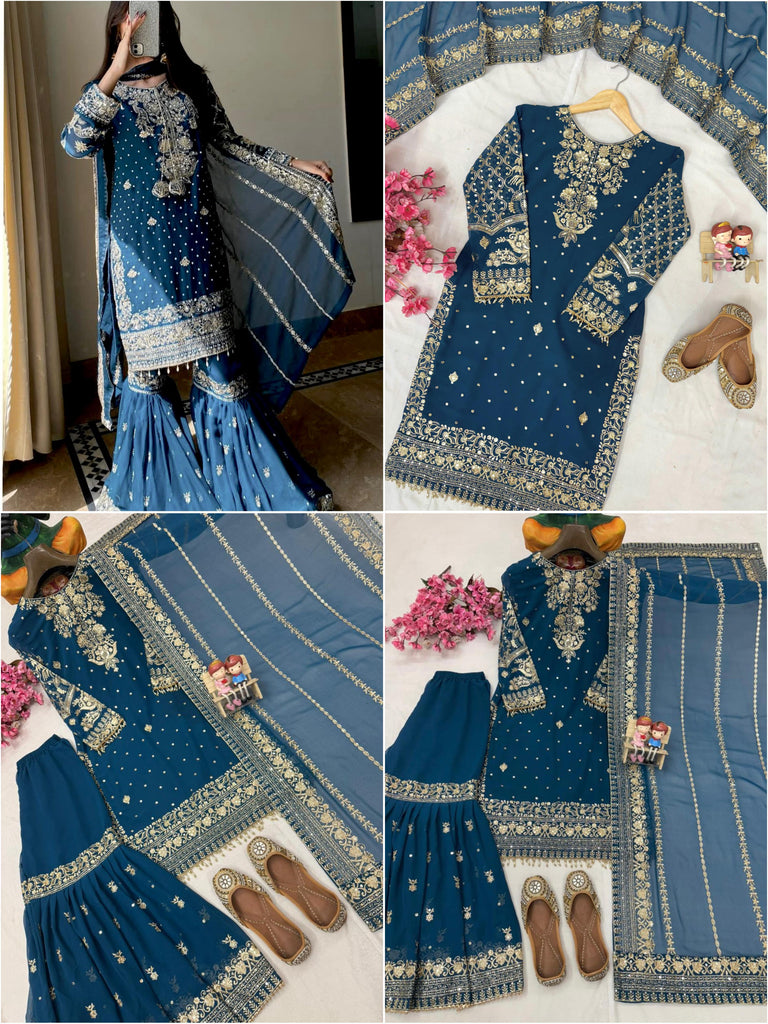 NEWLY LAUNCHED KURTI & SHARARA SET