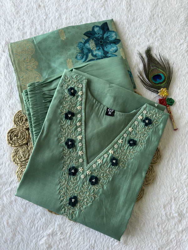 Designers Kurti Pent Dupatta Set
