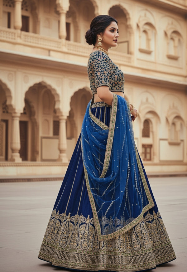 Premium Heavy Slub Silk Lehenga