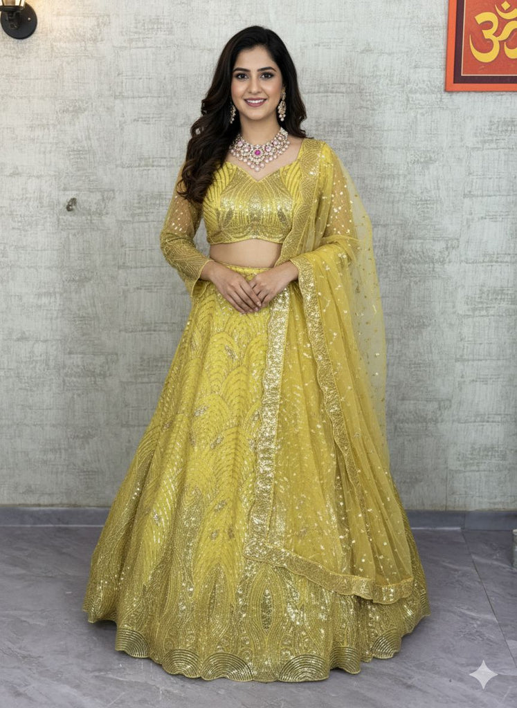 A Perfect Fusion of Glamour and Comfort bridal lehenga